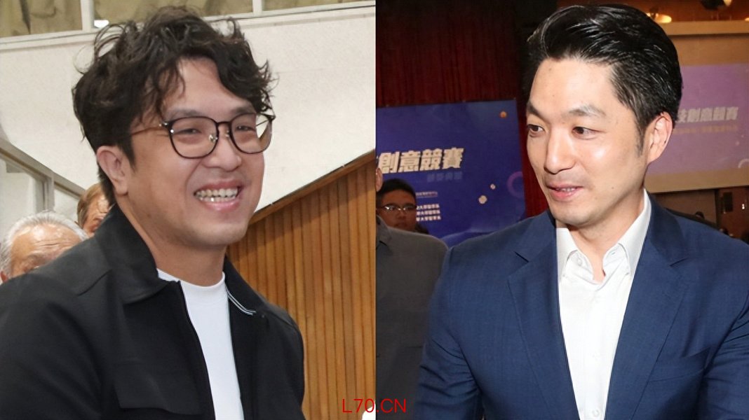 图注:沈伯洋(左)与蒋万安竞逐台北市长股票配资如何保障资金安全,为拍选举定妆照“浓妆艳抹”敷面膜。