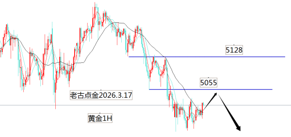 老古点金：黄金先弹后跳！原油看多