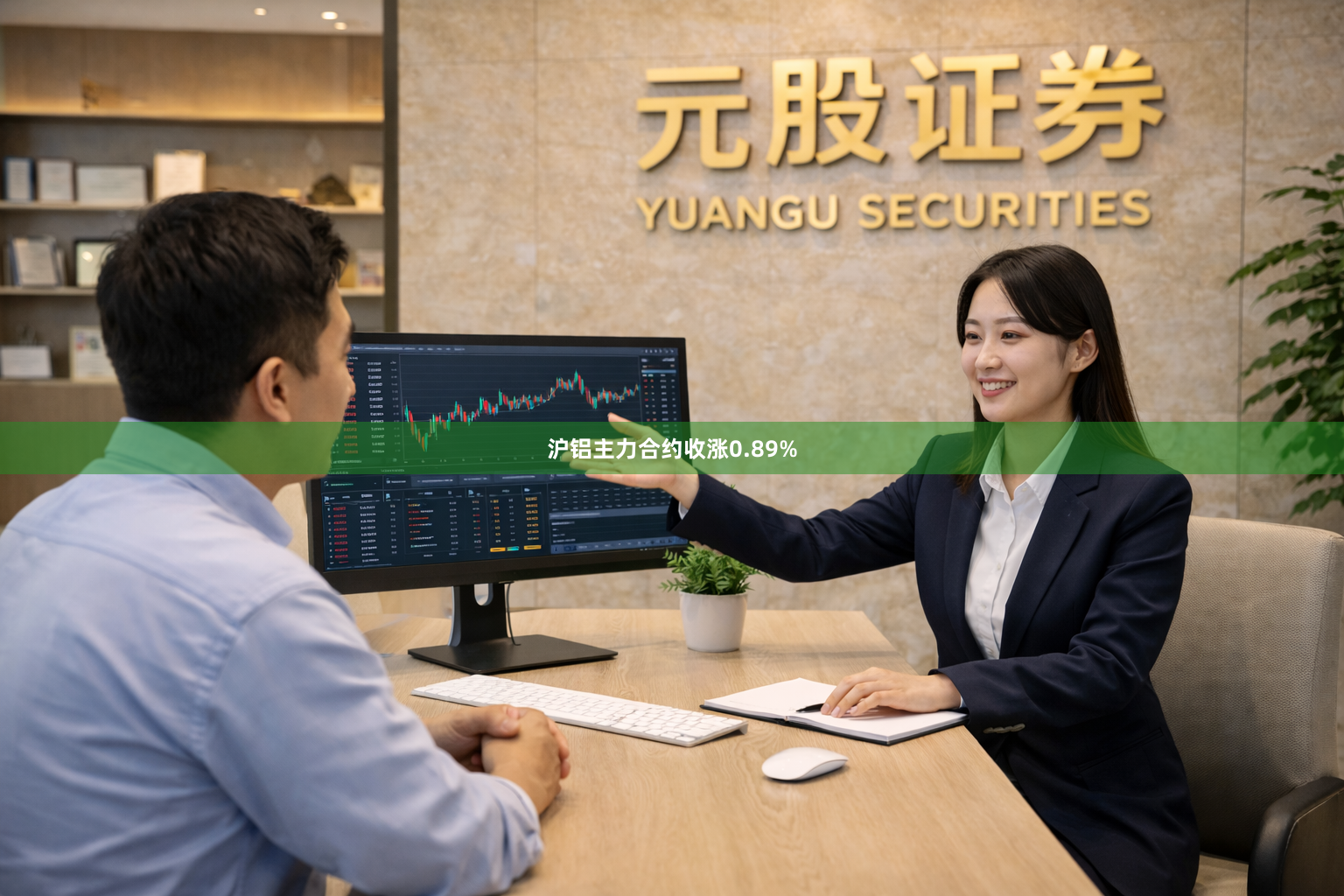 沪铝主力合约收涨0.89%