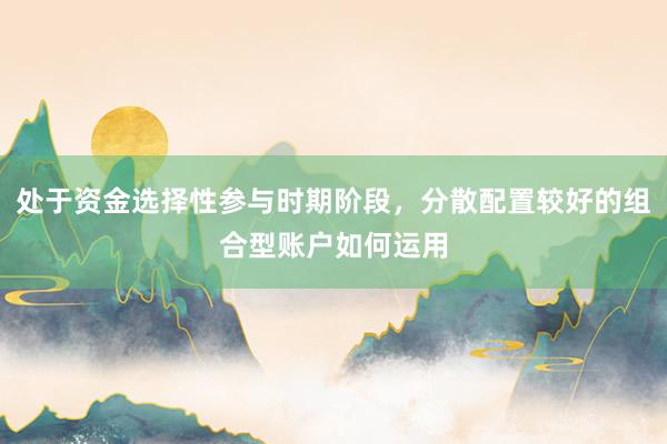 处于资金选择性参与时期阶段，分散配置较好的组合型账户如何运用